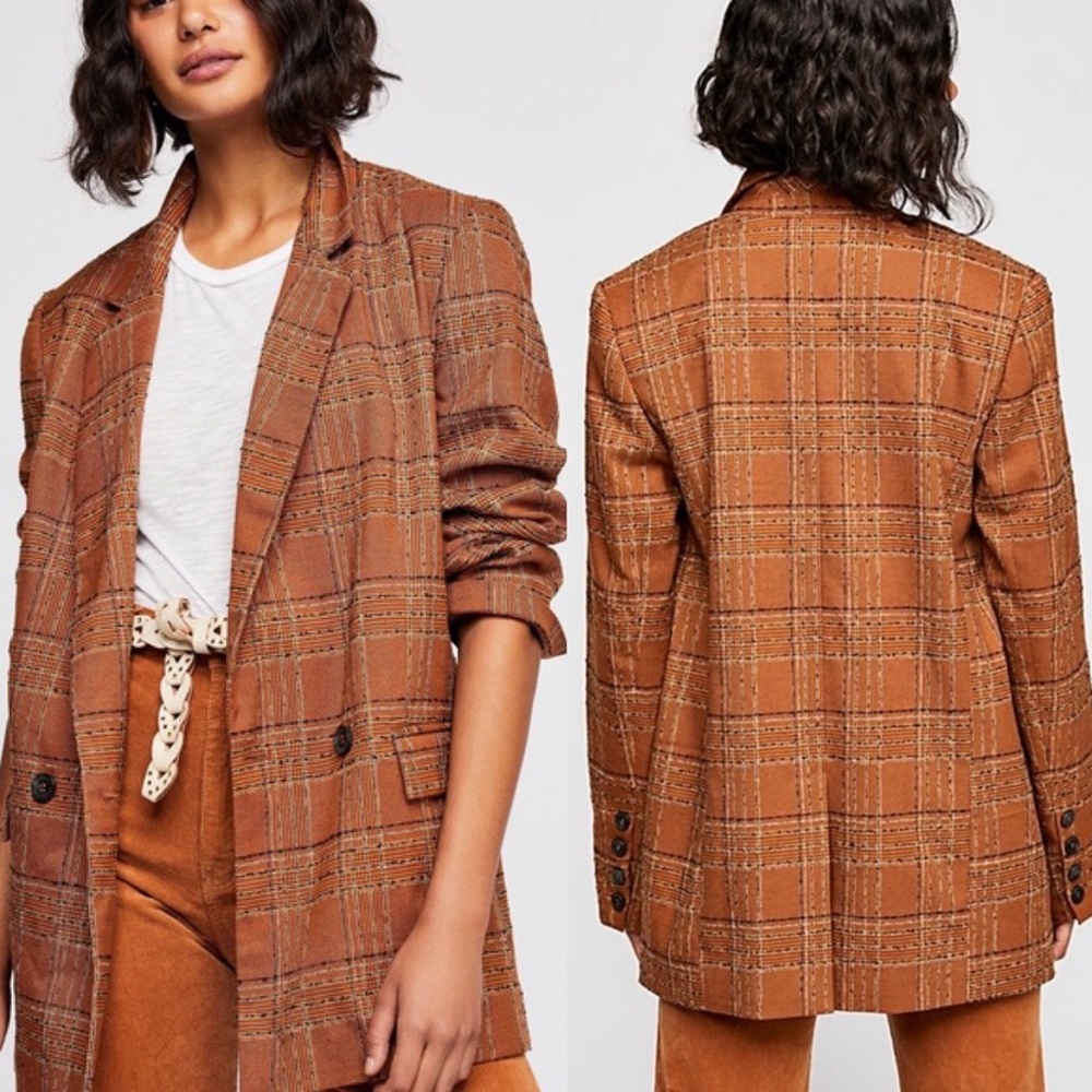 Free People Sporty Uptown Girl Blazer
